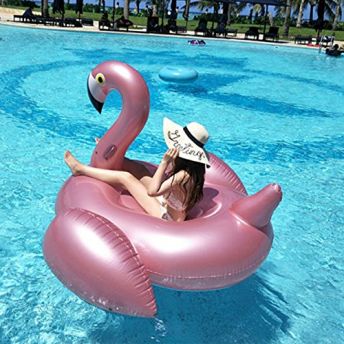 Giant Inflatable Flamingo Pool Float Toy - 