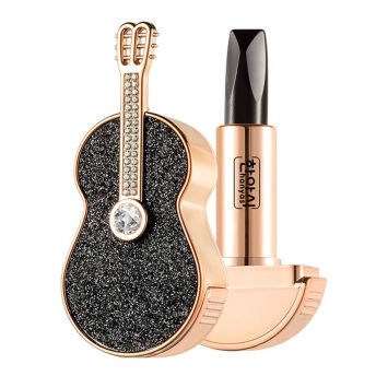 Matte Velvet Lipstick in Guitar Shape with 3 Colors - 36 Unique Gifts for Guitar Players