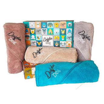 Luxury Dog Towel Gift Set with 2 Large Dog Towels - 25 Unique Gifts for Dog Lovers (and their Dogs)