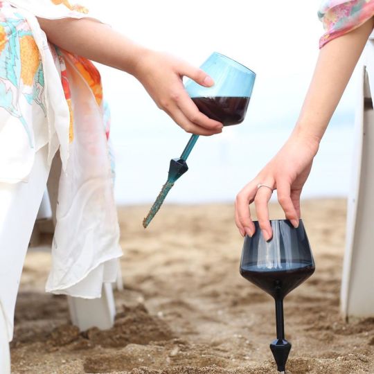 Floating Wine Glass for the Beach
