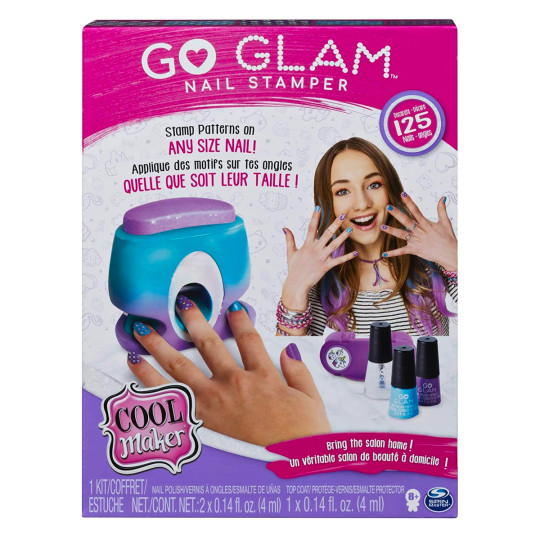 Go Glam Nail Stamper with 5 Patterns to Decorate 125 Nails
