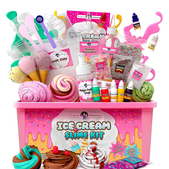 Ice Cream Slime Kit to Make Butter Slime, Cloud Slime & Foam Slimes