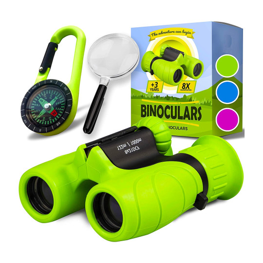 Kids Binoculars, Magnifying Glass & Compass