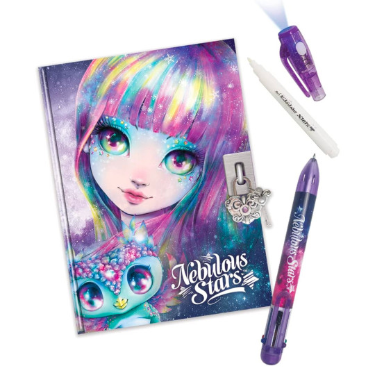 NEBULOUS STARS Diary with Lock and Key & Invisible Ink Pen